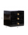 Wenge Vintage Table Collectible 3 Drawers